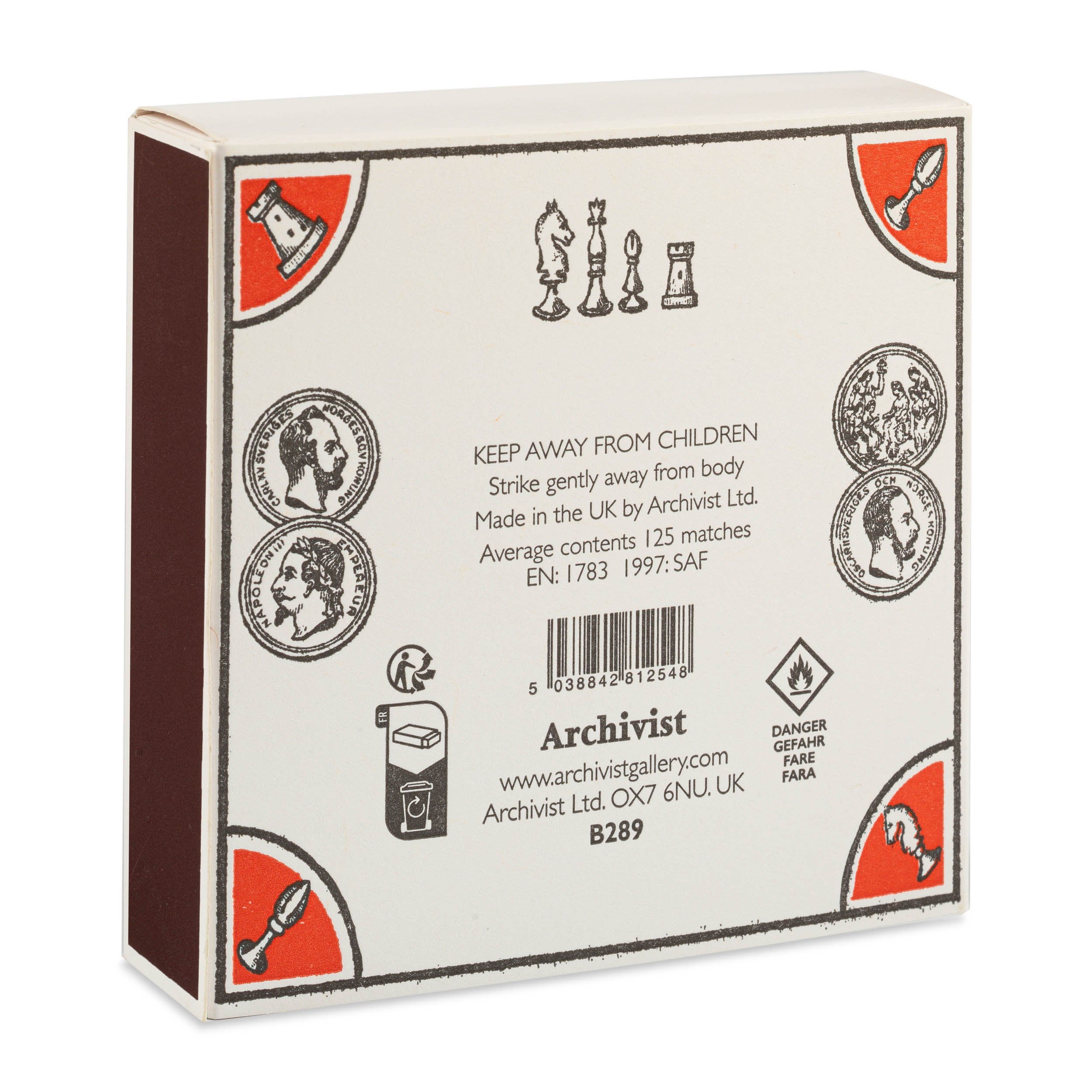 The Chess Match matchbox, vintage chess-inspired design, available at Goosebump.live in Hong Kong.