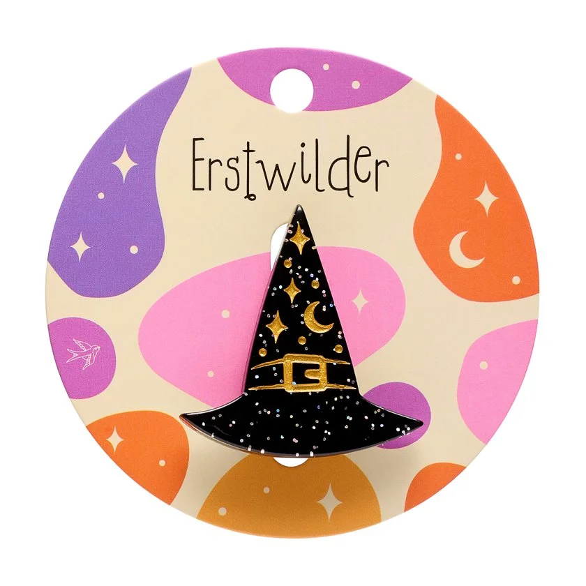 ERSTWILDER | BROOCHES | A WITCHY HAT SIMPLIFIED MINI BROOCH