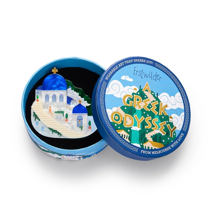 ERSTWILDER | BROOCHES | Santorini Sunsets Brooch