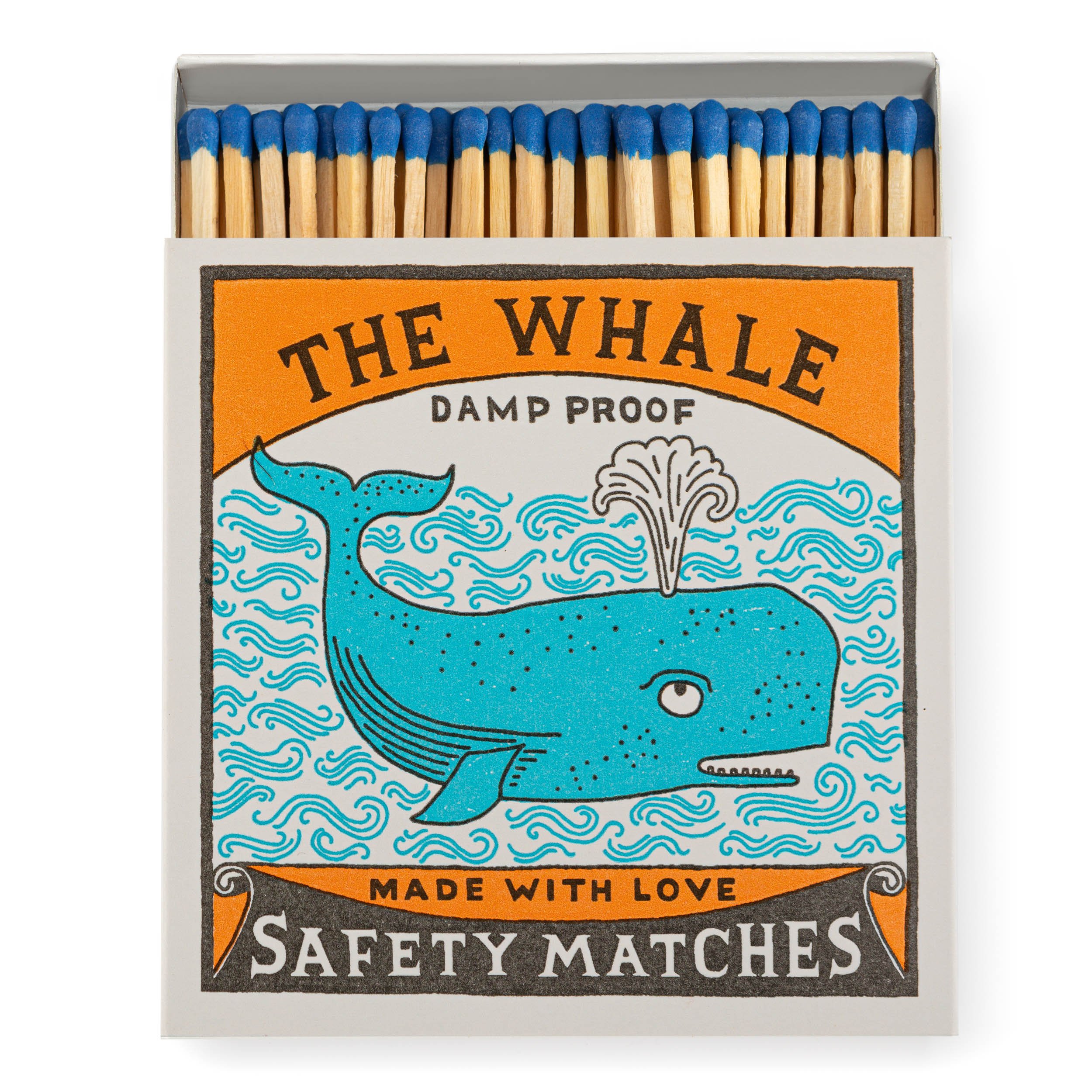 The Whale Matchbox by Charlotte Farmer, featuring vibrant design, available at Goosebump.live in Hong Kong.