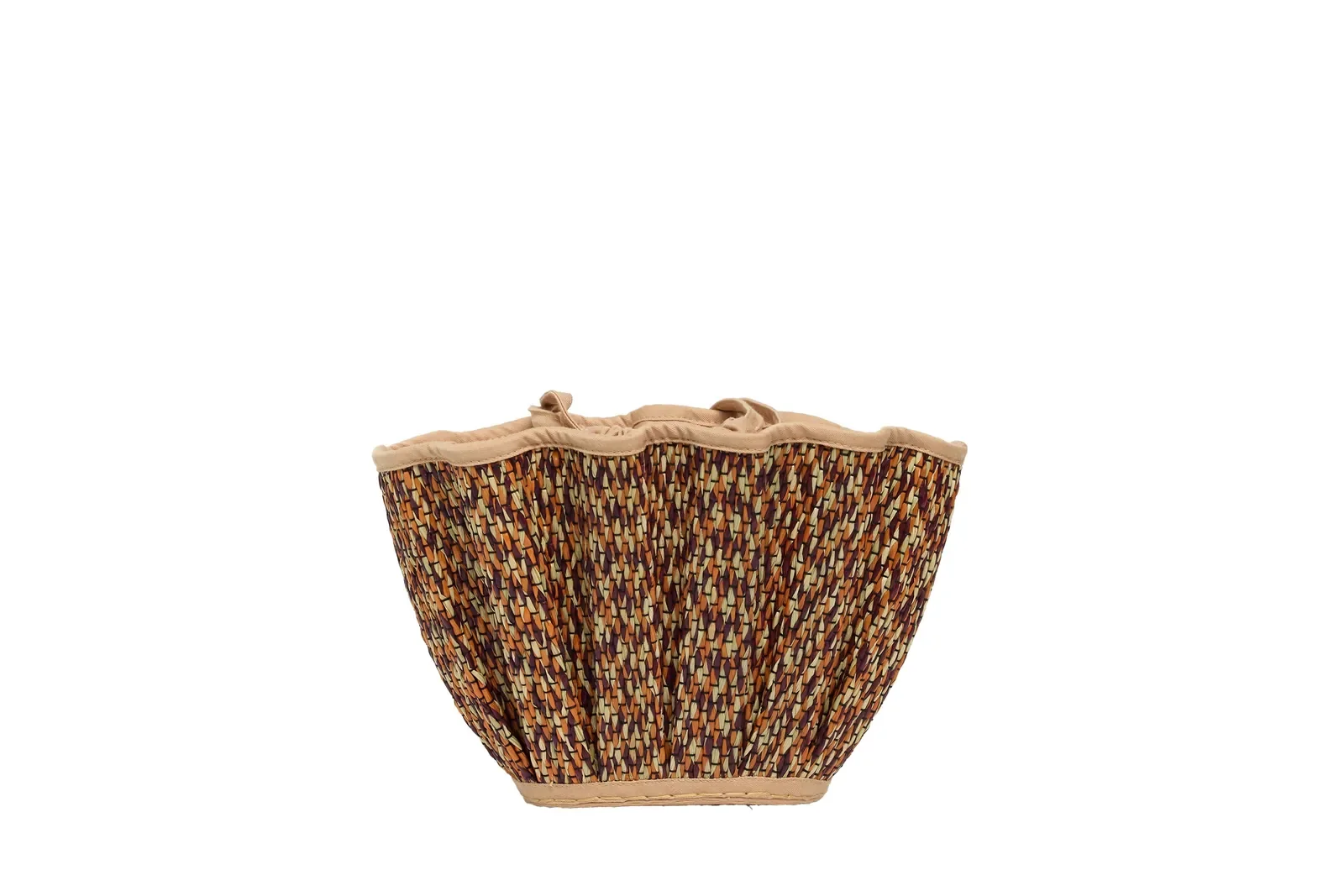 Bottom view of the Lorna Murray Dawn Mini Tropez Tote Bag showing the woven base and structured construction.