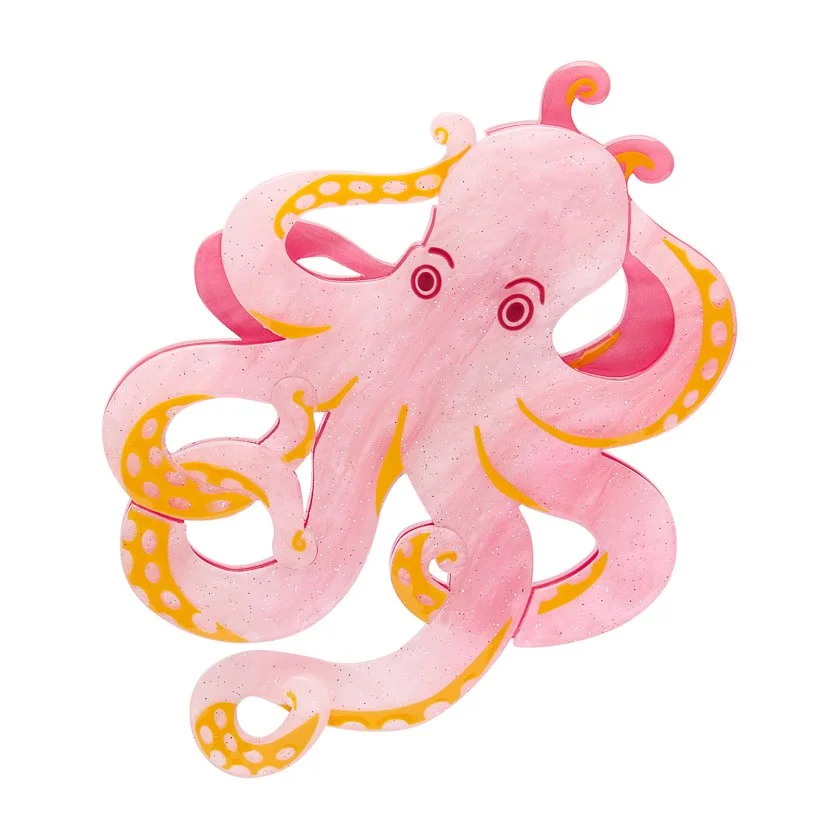 Erstwilder Blast Off! Brooch featuring a layered rocket design with a bright, space-inspired look.