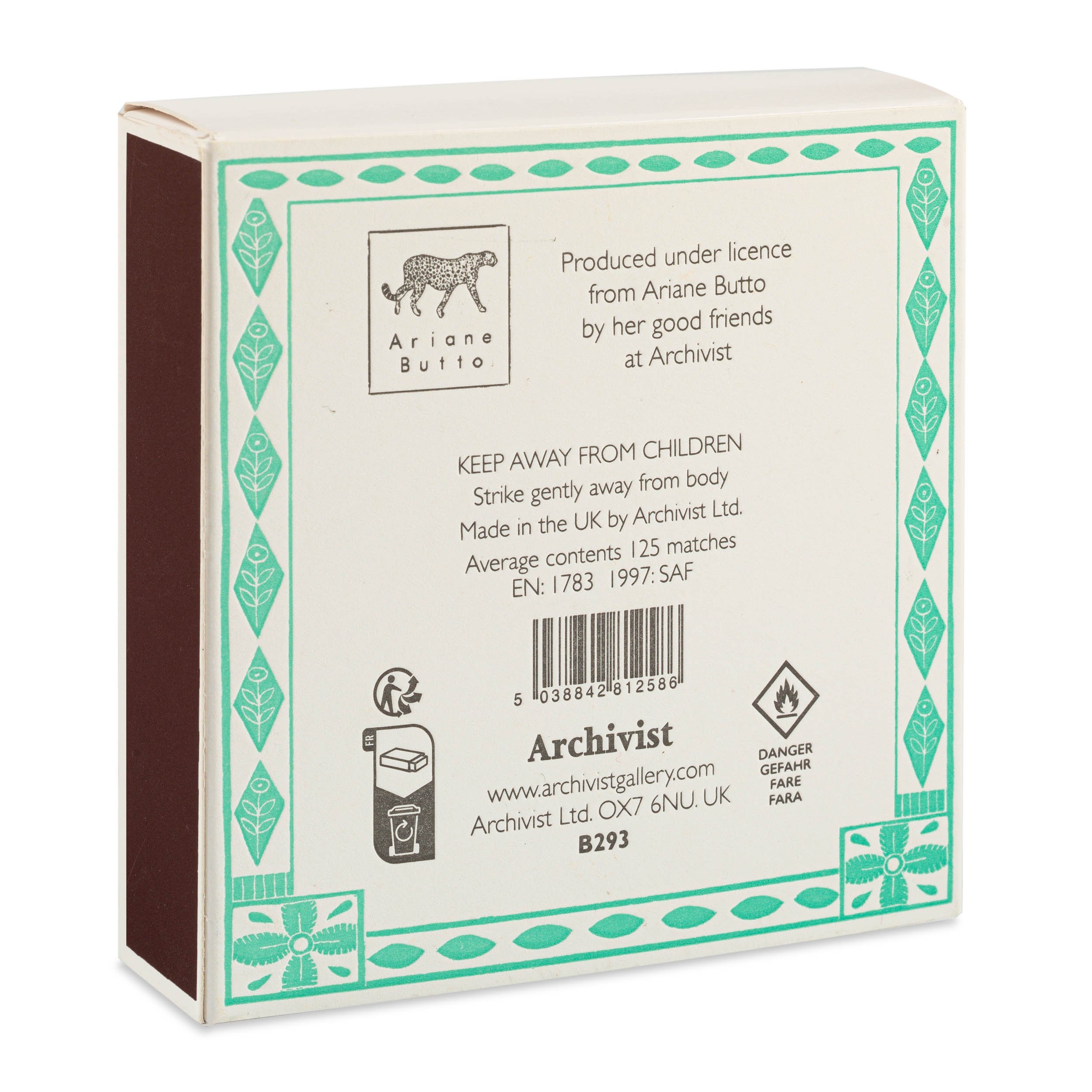 Birdy Stamp Matchbox by Ariane Butto, vintage stamp design, artistic matchbox available at Goosebump.live in Hong Kong.