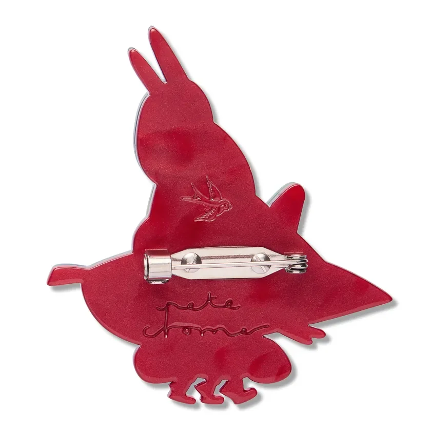 Erstwilder Meal Prep Brooch from the Pete Cromer Fairy Tales Part 2 collection, a colourful fable-inspired resin brooch for thoughtful gifting.