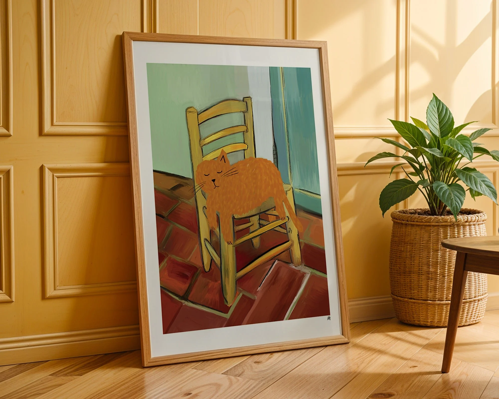 Vincat's Cat Chair print A4