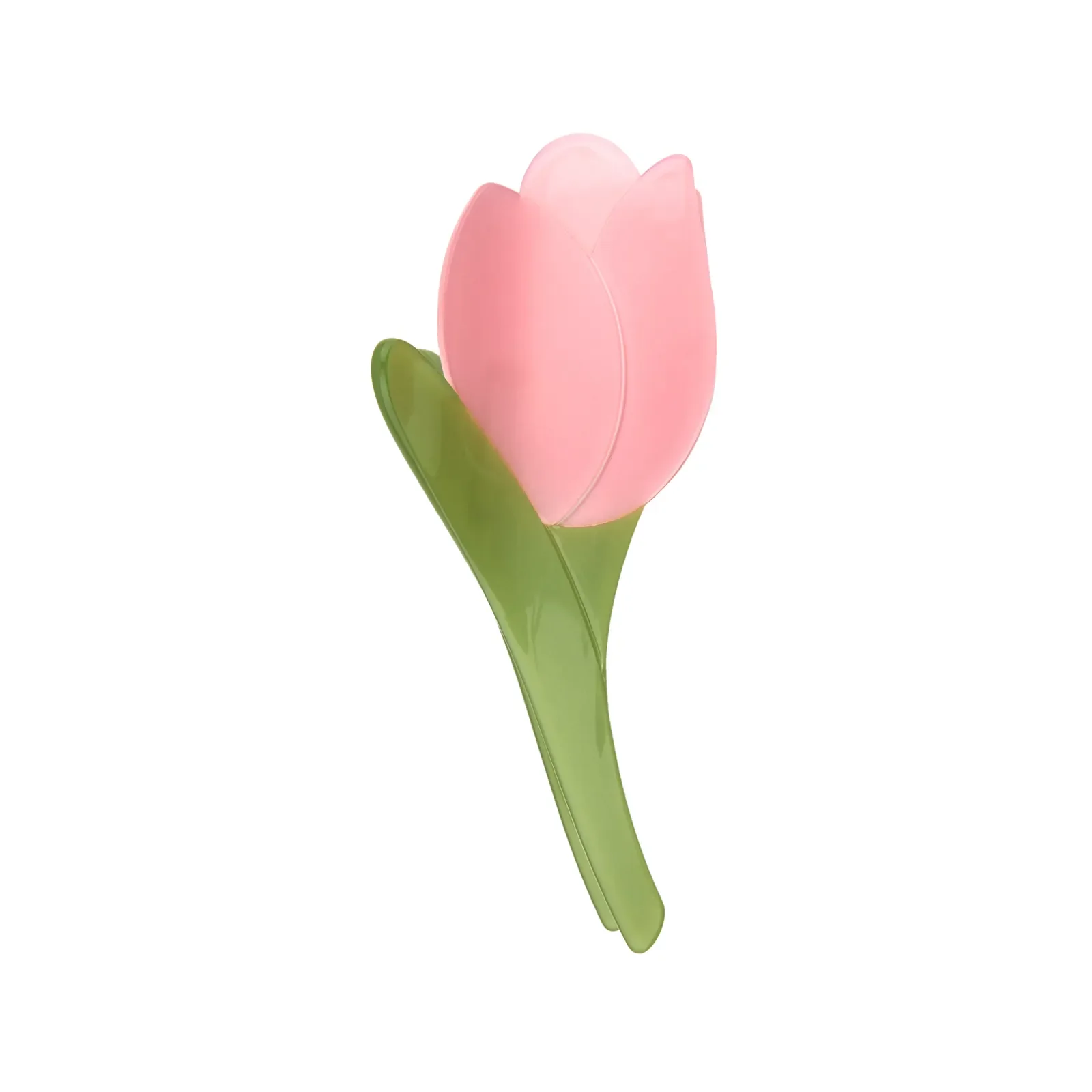 Coucou Suzette Tulip Hair Claw in glossy cellulose acetate, an elegant French flower hair accessory curated by Goosebump.