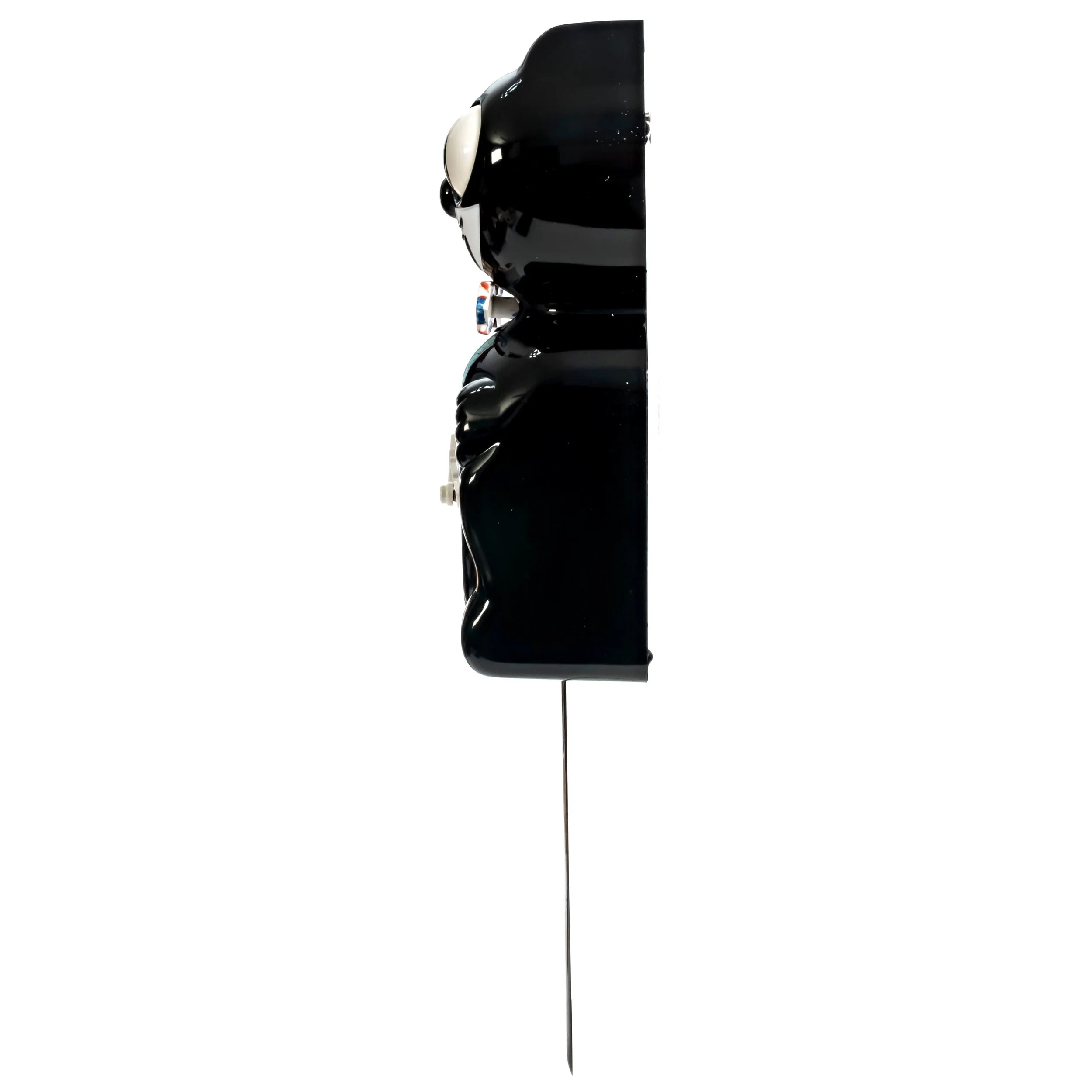 Kit-Cat Klock Stars & Stripes Limited Edition black wall clock with American flag patterned bow tie, rolling eyes and wagging tail
