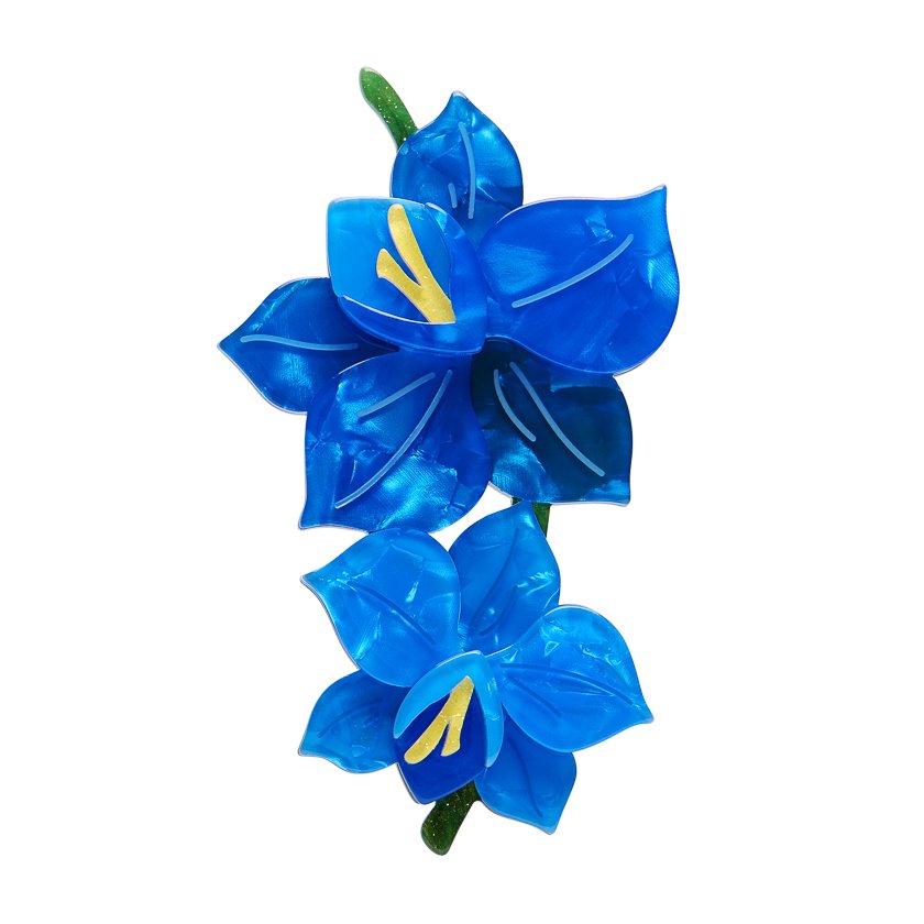 A cheerful floral brooch from Erstwilder’s Fan Favourites 2026 collection, inspired by a bright gerbera bloom in warm yellow and red tones. Curated by Goosebump.