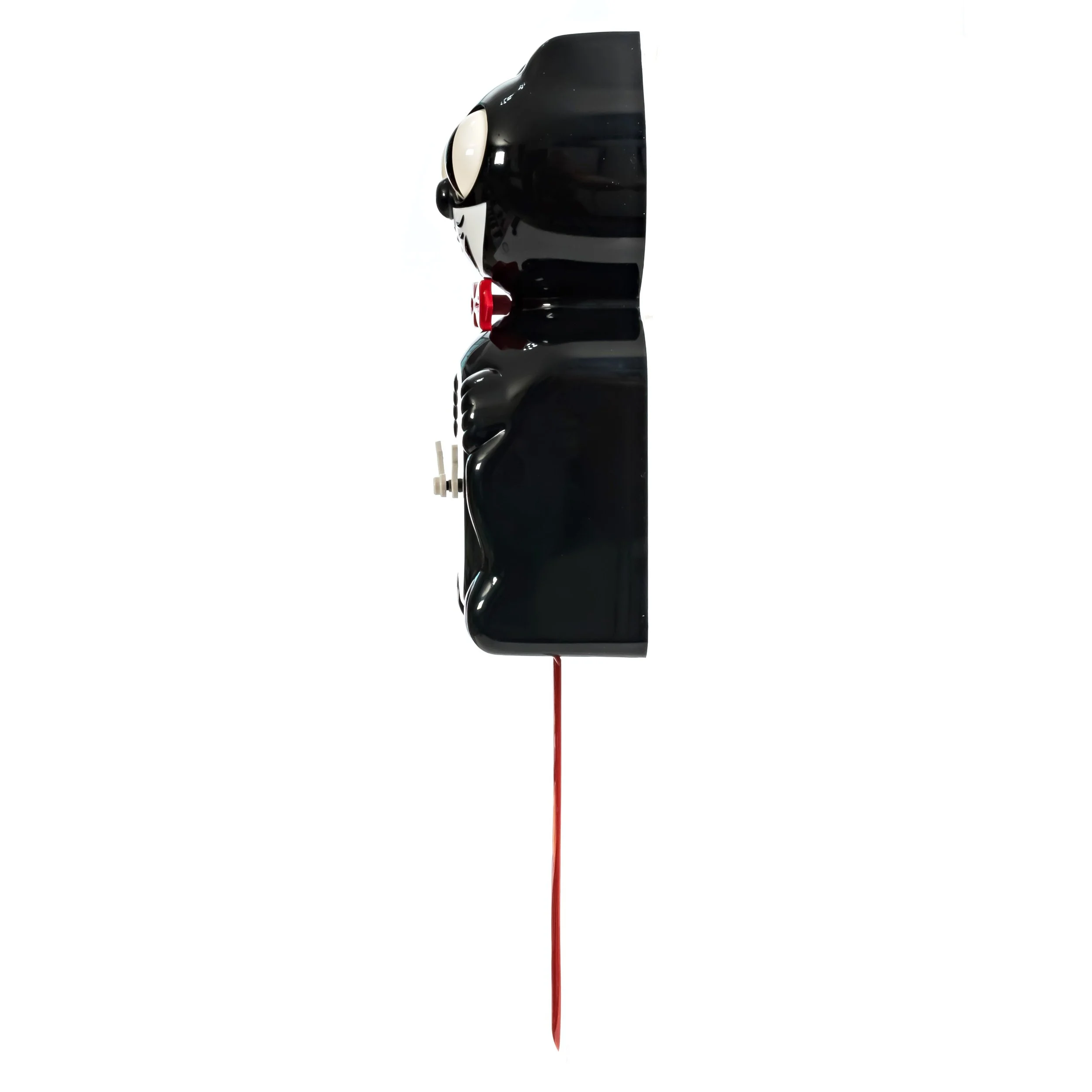 Crimson Royale Kit-Cat Klock in deep crimson red with moving eyes and wagging tail, available at Goosebump Hong Kong.