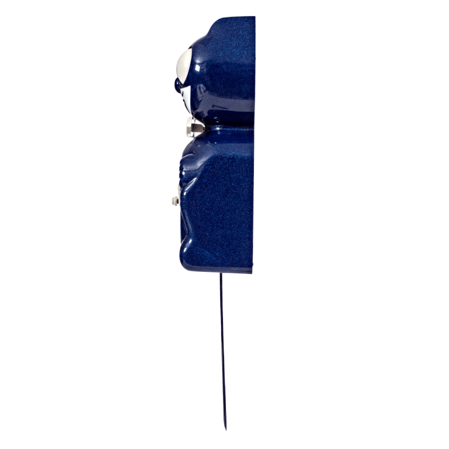 Galaxy Blue Kit-Cat Klock in deep sparkly blue with moving eyes and wagging tail, available at Goosebump Hong Kong.