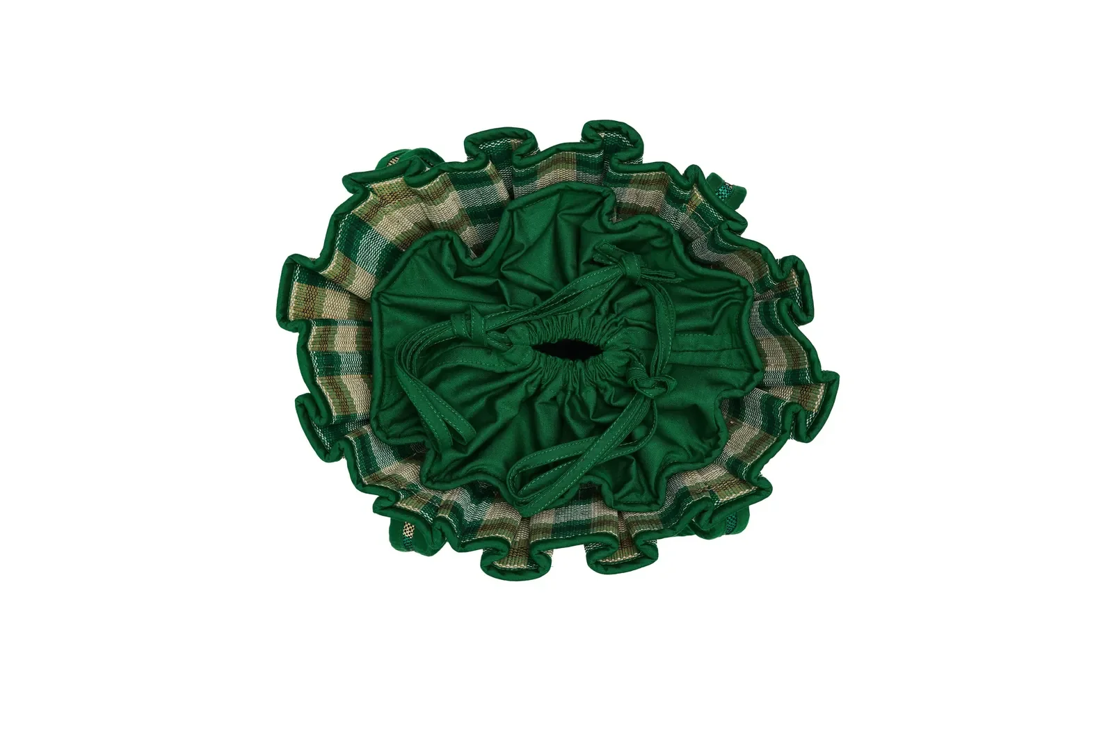 Top view of the Lorna Murray Darwin Mini Tropez Tote showing the handcrafted woven interior and artisan craftsmanship.