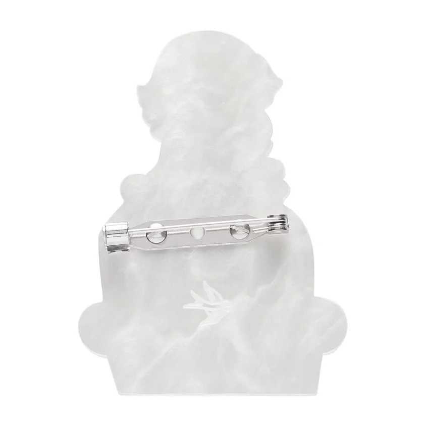 Erstwilder Socratic Method Brooch inspired by Greek philosophy, handcrafted resin brooch with intellectual themed design