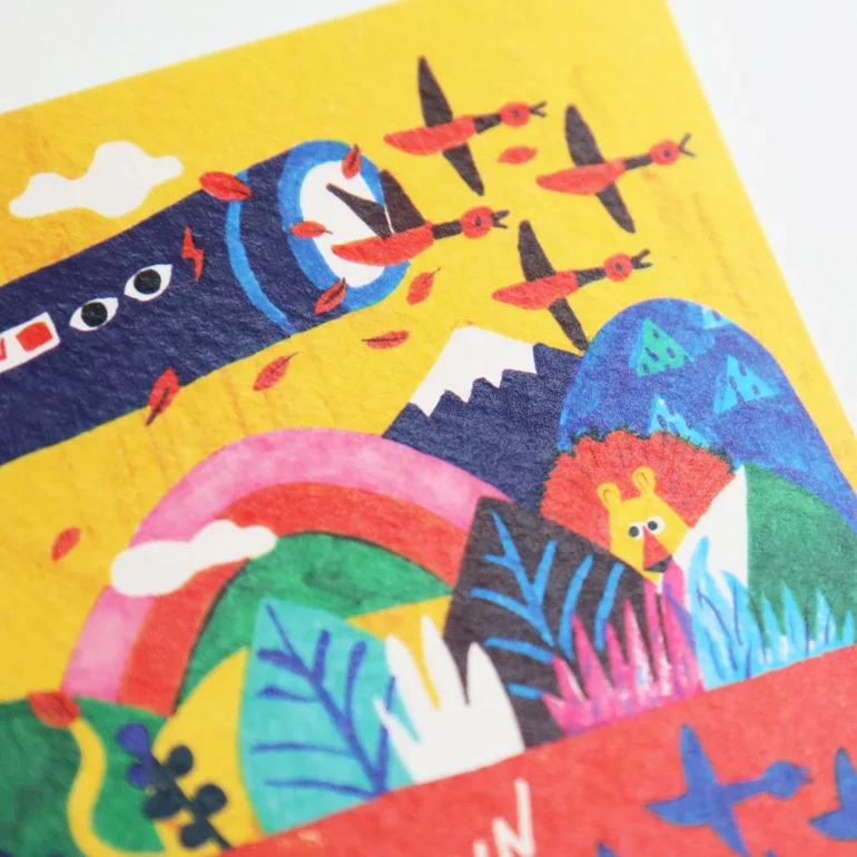 Traveller Unknown illustrated postcard by All Things Bright And Beautiful