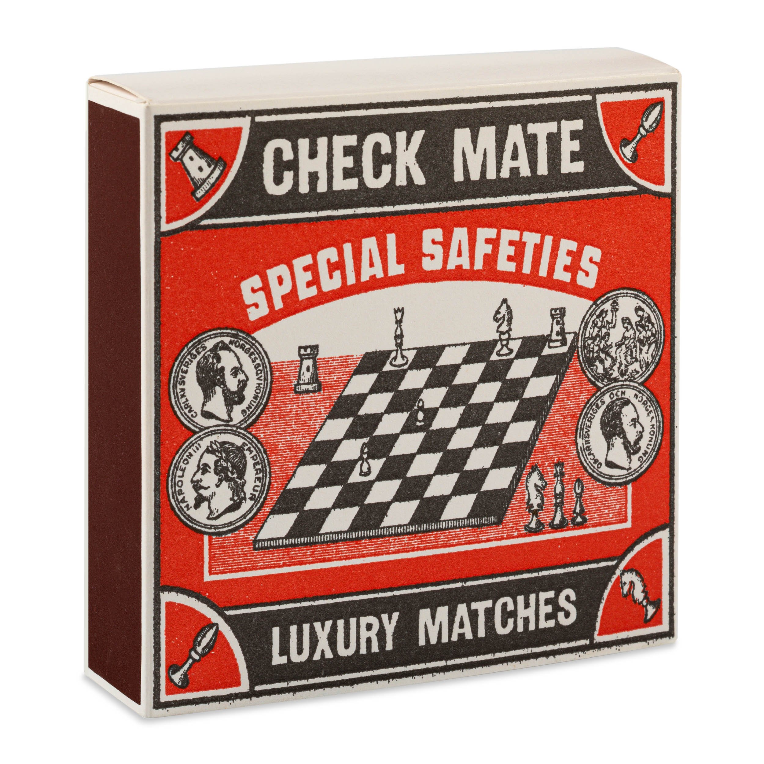The Chess Match matchbox, vintage chess-inspired design, available at Goosebump.live in Hong Kong.