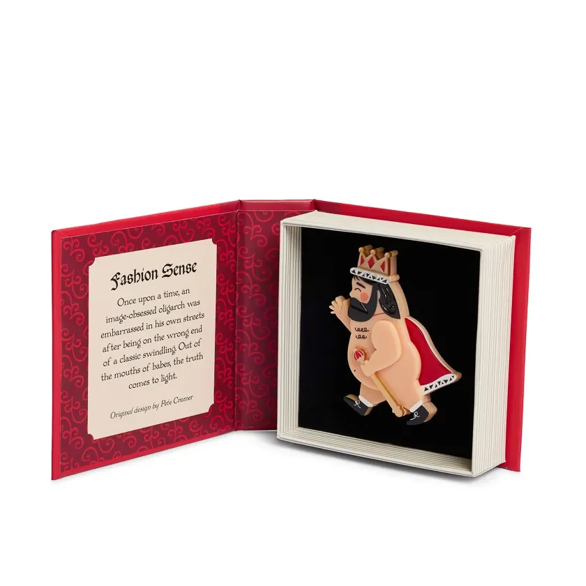 Erstwilder Fashion Sense Brooch from the Pete Cromer Fairy Tales Part 2 collection, a colourful storybook-inspired brooch for style lovers and thoughtful gifting.