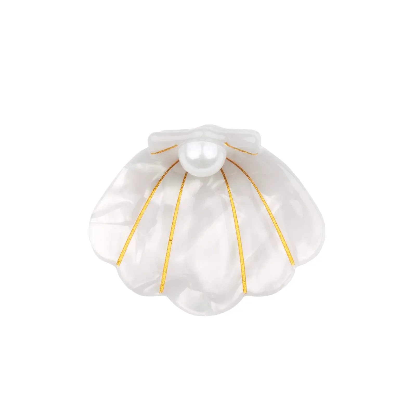 Coucou Suzette Poppy Hair Claw in glossy cellulose acetate, a vivid French flower hair accessory curated by Goosebump.