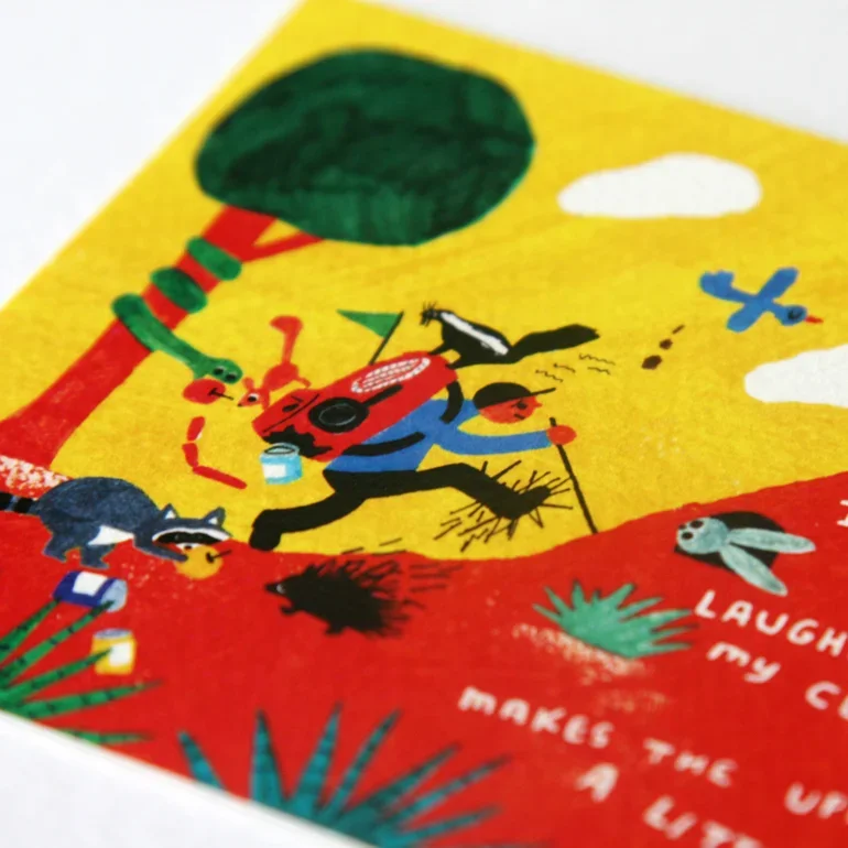 Traveller Future Me illustrated postcard by All Things Bright And Beautiful