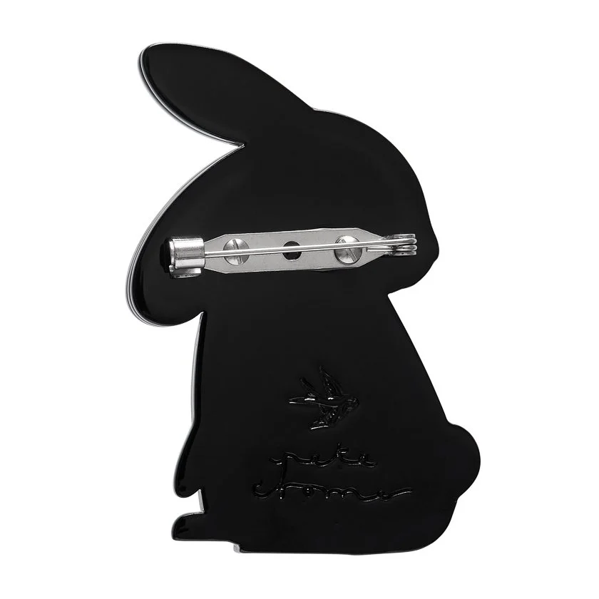 Erstwilder x Pete Cromer Milo the Bunny Brooch featuring a layered bunny design with an artful Easter-inspired look.