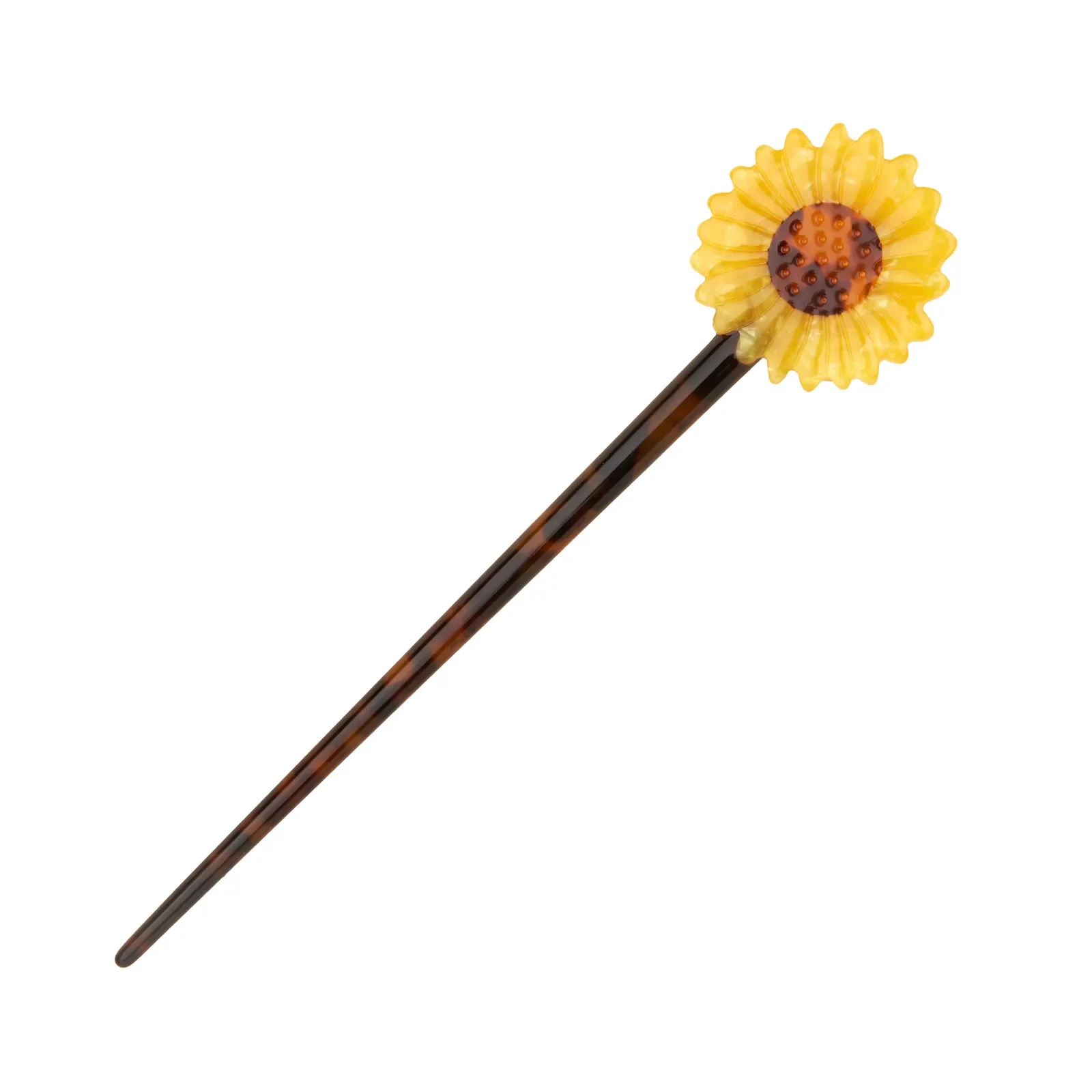 Discover Coucou Suzette Sunflower Hair Stick, a bright French flower hair accessory in glossy cellulose acetate. A thoughtful little gift for flower lovers, curated by Goosebump in Hong Kong.
