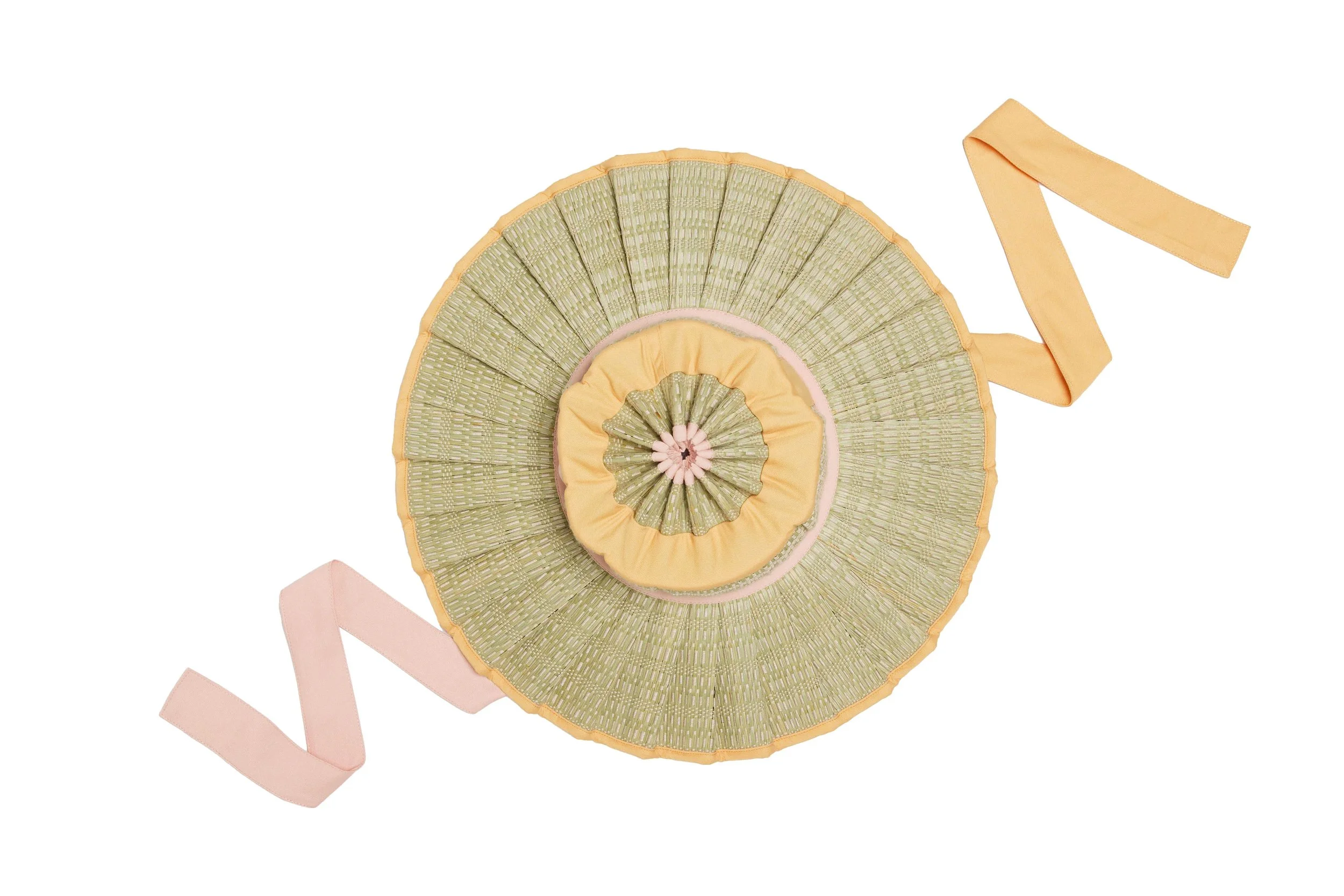 Plume Luxe Ravello Hat – handwoven foldable sun hat in soft neutral tones, Luxe Ravello silhouette, available at Goosebump Hong Kong.