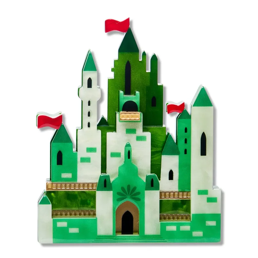 Erstwilder In a Land Far Away bonus brooch in green castle colourway from the Fairy Tales Part 2 collection