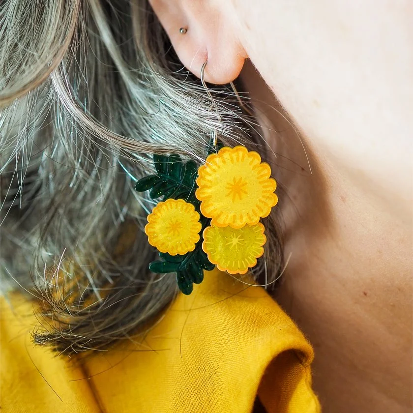 EGEM102 Sunshine Wattle Drop Earrings  (1).JPG