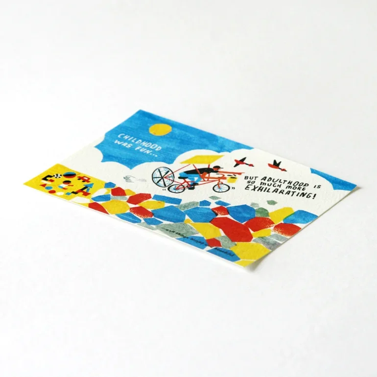 Traveller Adulthood illustrated postcard by All Things Bright And Beautiful