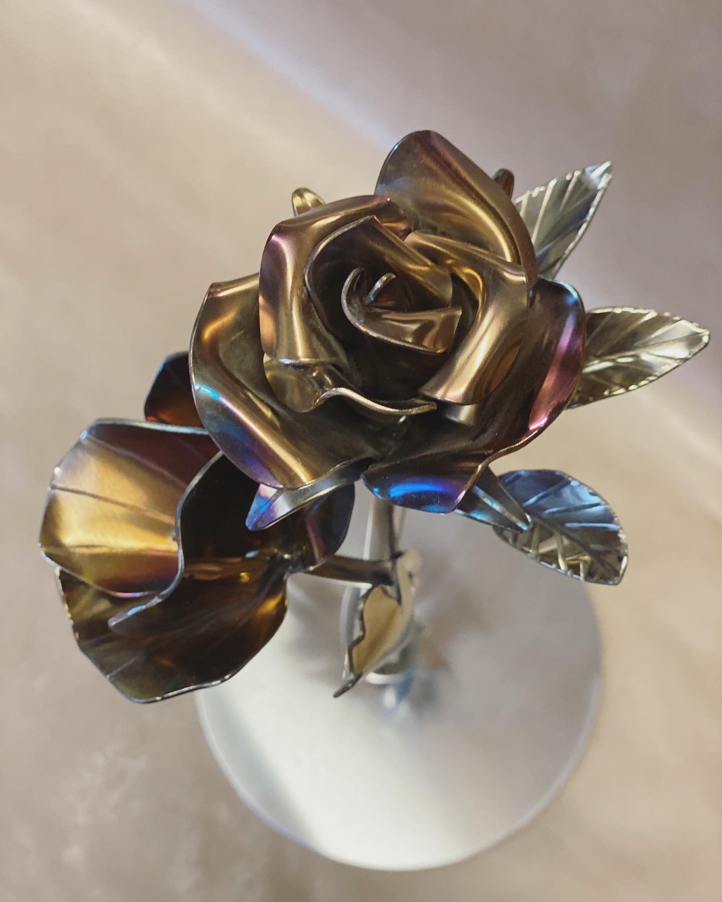 Duo of Flowers Sculpture