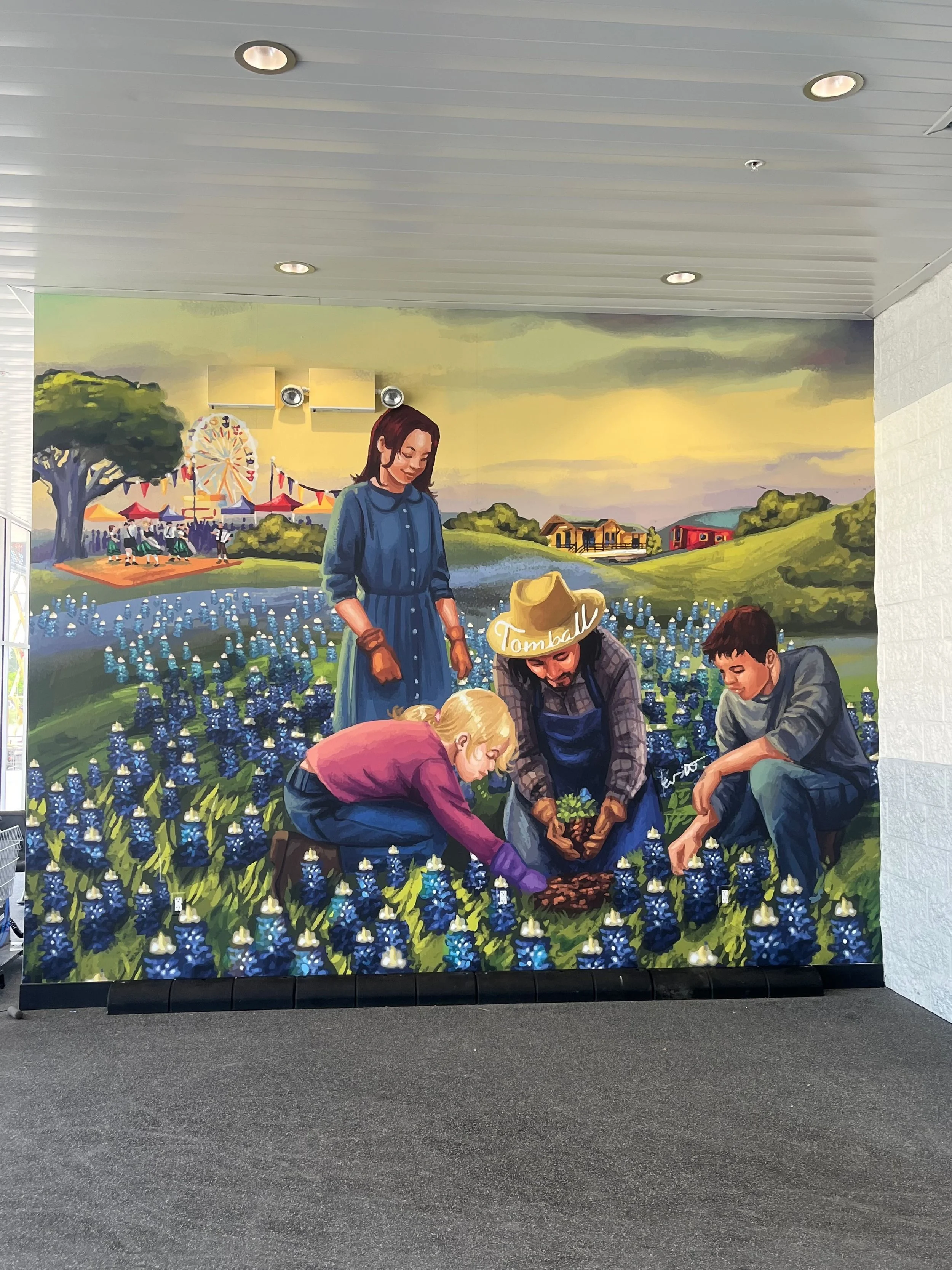 Mural for NOWART Mural Program in Tomball, TX