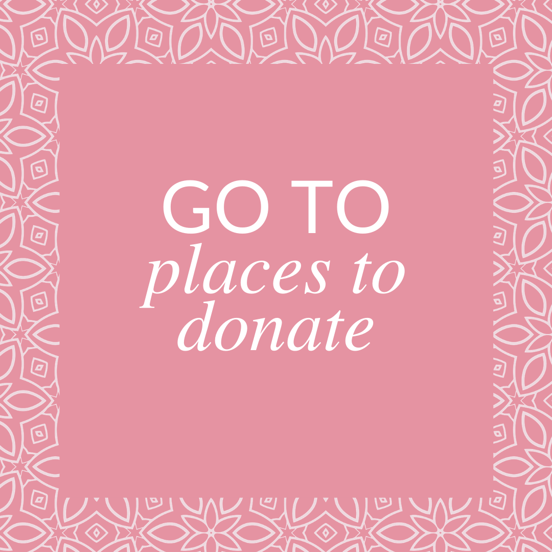 Places to Donate