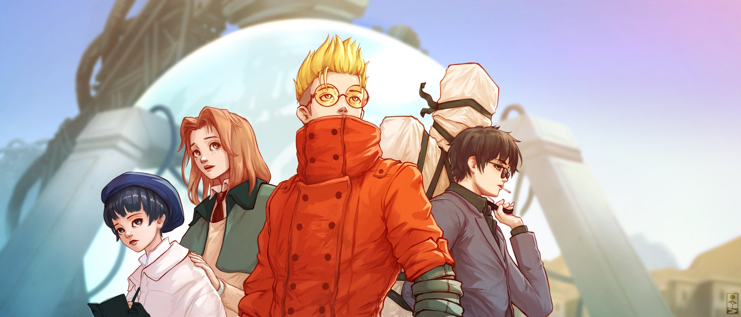 Vash and Gang - Trigun
