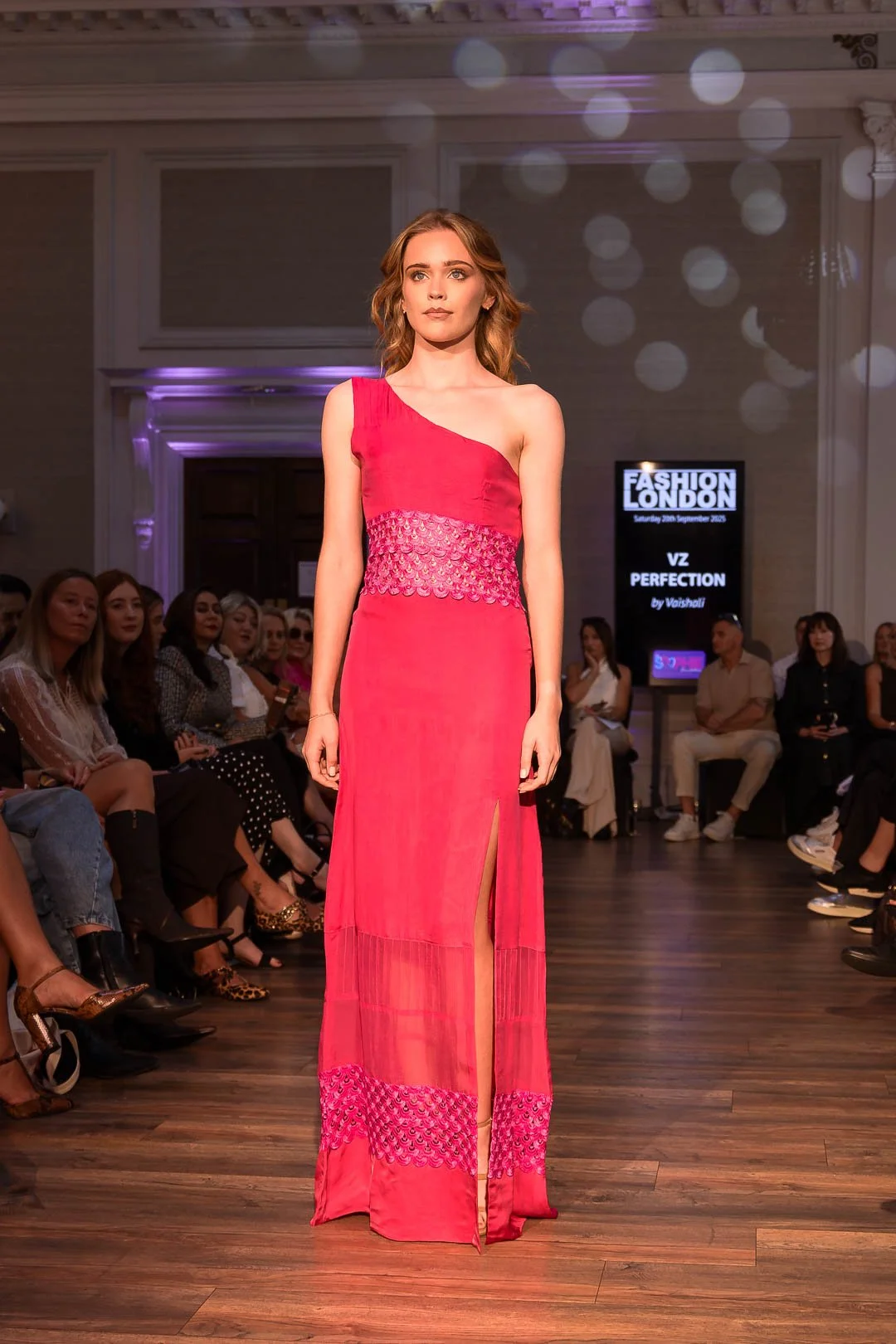 Catwalk fashion photography for VZ Perfection couture fashion show at London Fashion Week 2025 by Surrey fashion photographer Sian T. Photography