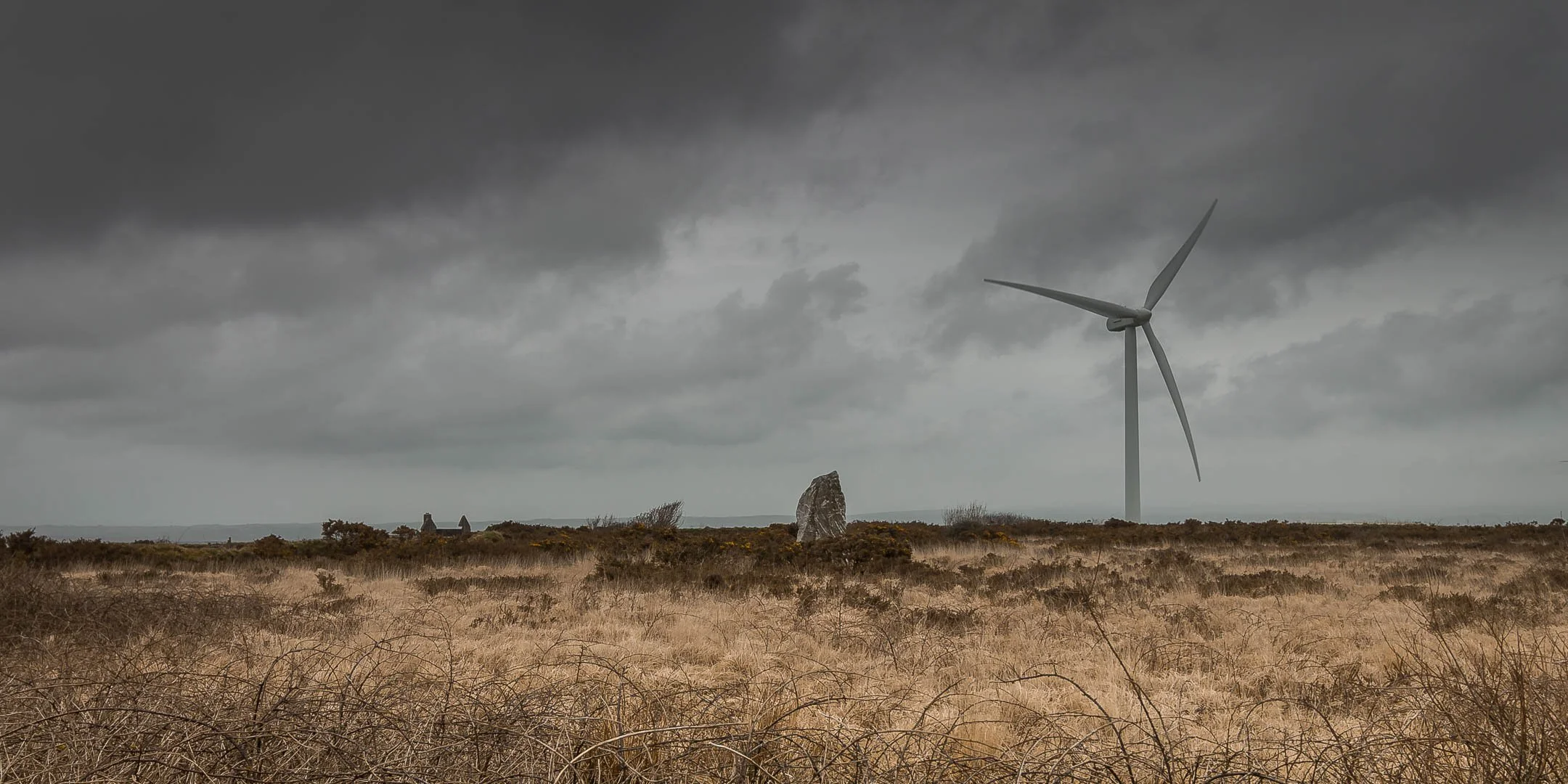 Wind turbines in Cornwall, UK photograph by Sian Tyrrell