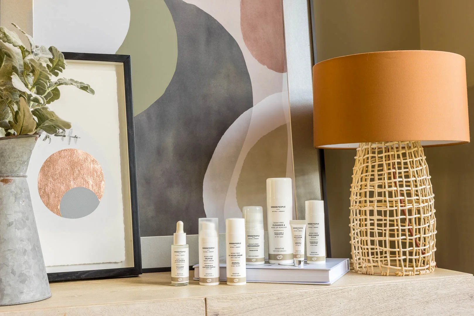 Skincare lifestyle product photography for Greenpeople, Horsham, West Sussex by Sian T. Photography