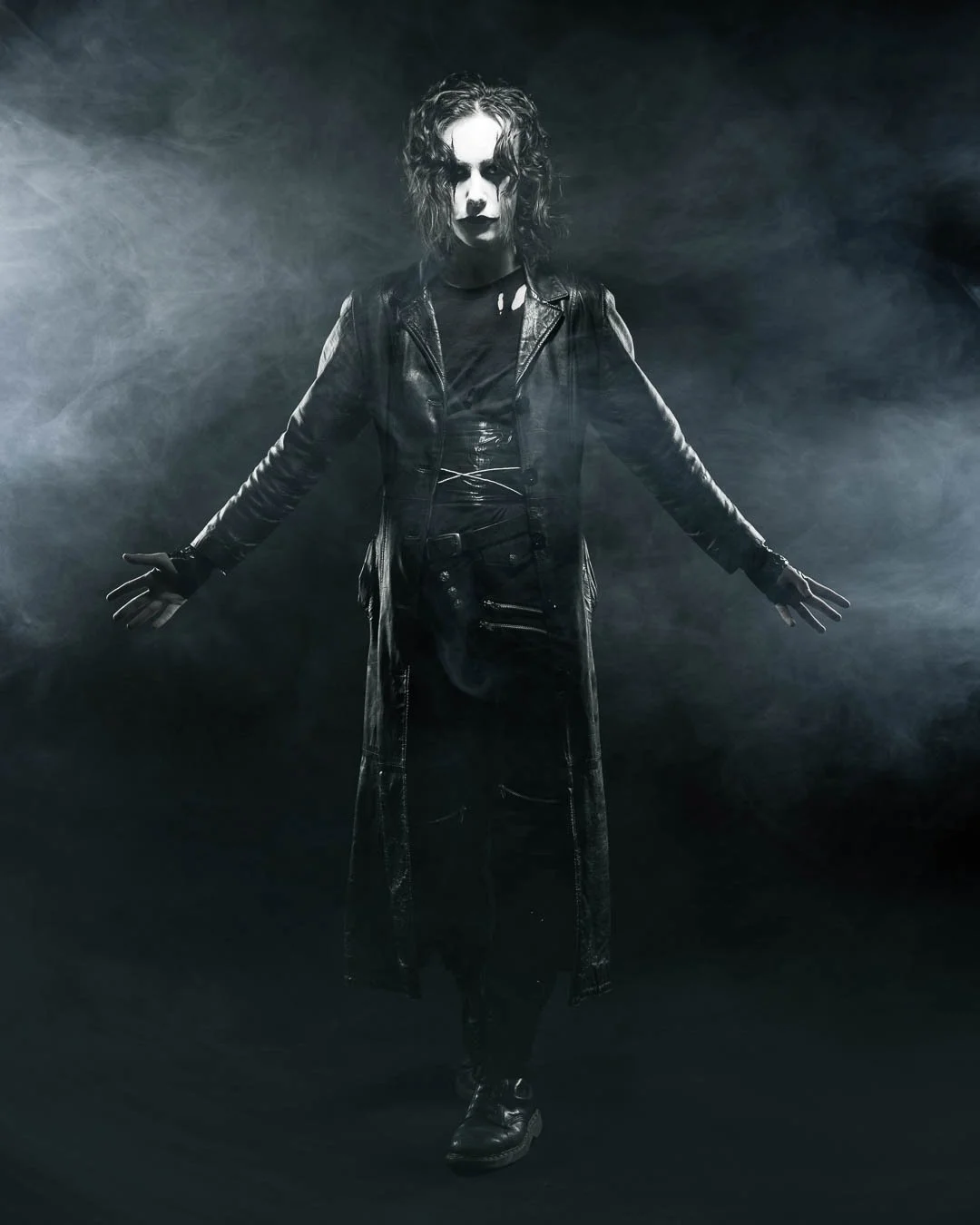 The Crow, Eric Draven 1990s retro move poster cosplay photography in Surrey, UK