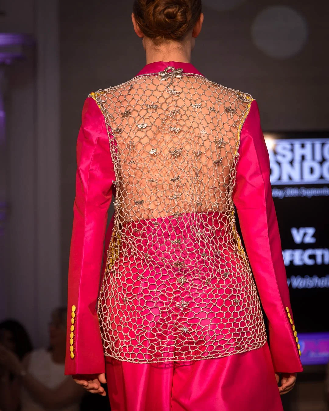 Couture fashion photography at VZ Perfection show at London Fashion Week 2025 by Surrey photographer Sian T. Photography