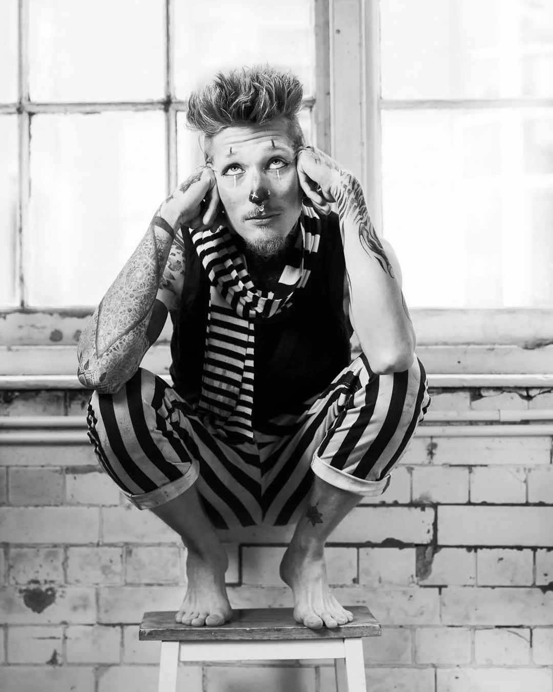 Conor Wolf circus performer, Brighton, Sussex by Snake, Star & Skull Photography by Sian T.Photography