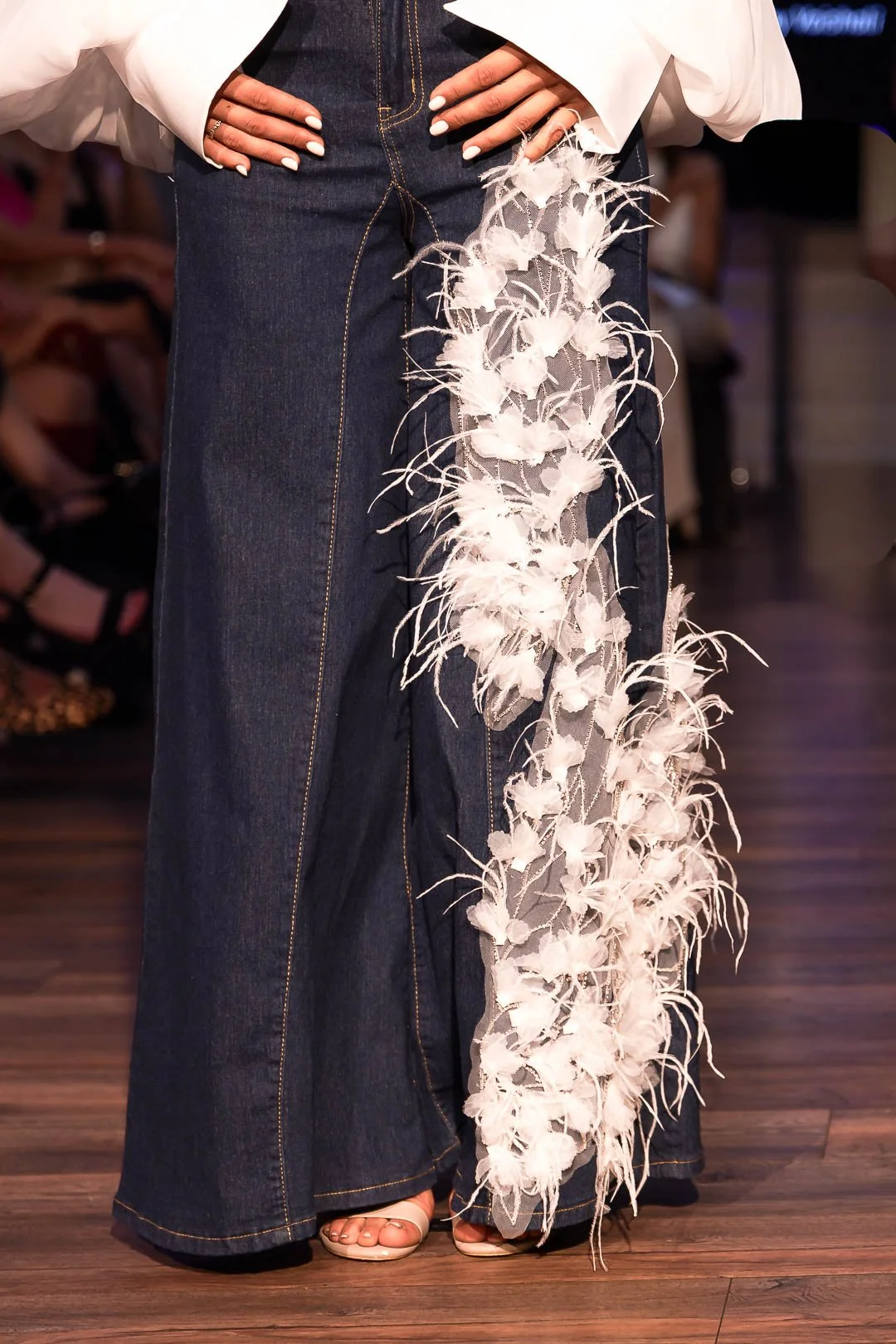 Fashion, trousers by VZ Perfection couture fashion show at London Fashion Week 2025 by VZ official photographer Sian T. Photography