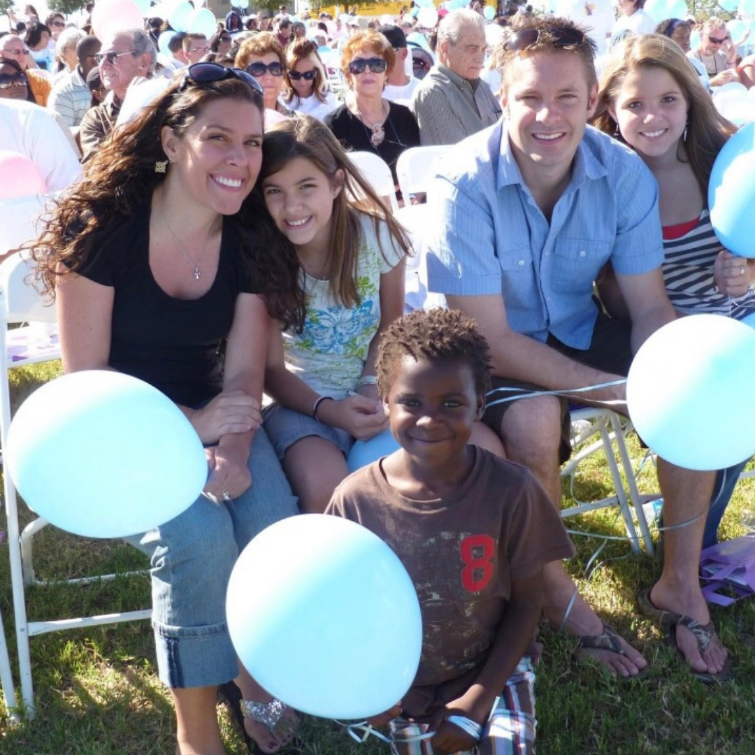 Content Expert ( Support): Allyson Smith, pictured here with her family at a balloon release for their son Troy.