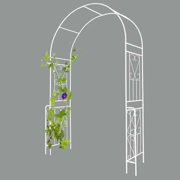 Cream+White+Garden+Archway,+55''+X+94.5'',+Metal+For+Outdoor+Planting+94.5''+High+Arch,+Metal,+Ideal+Plant+Climbing.webp