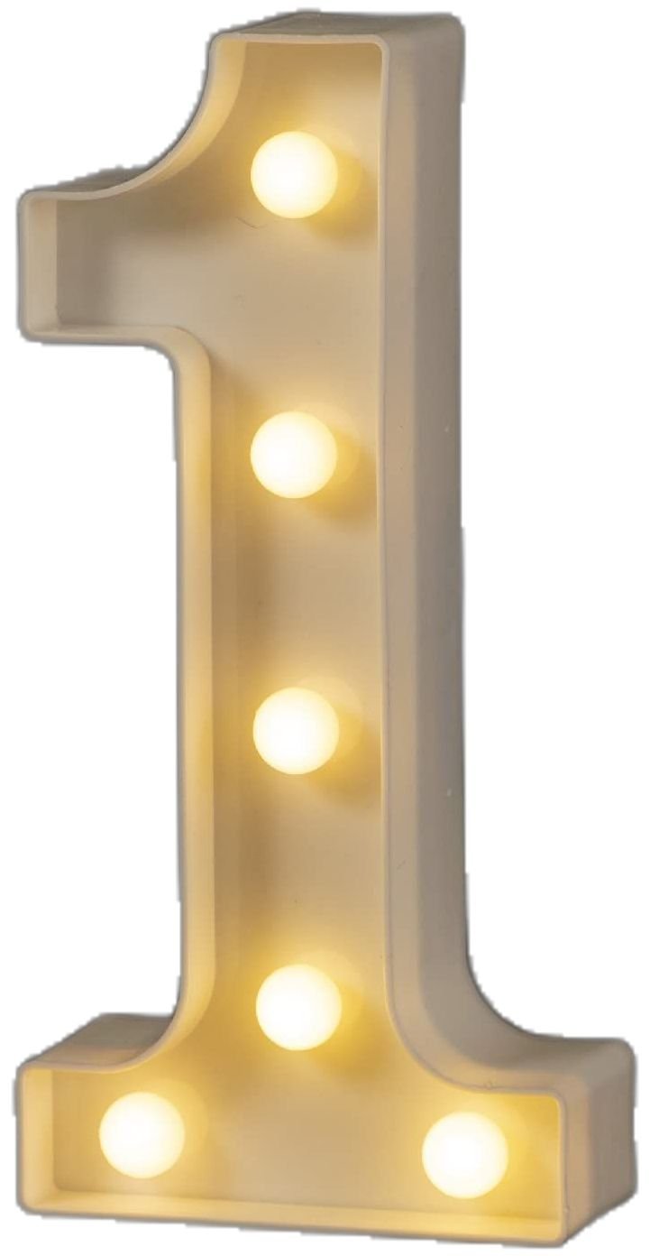 GlowBright Marquee Number Light ( Rental)