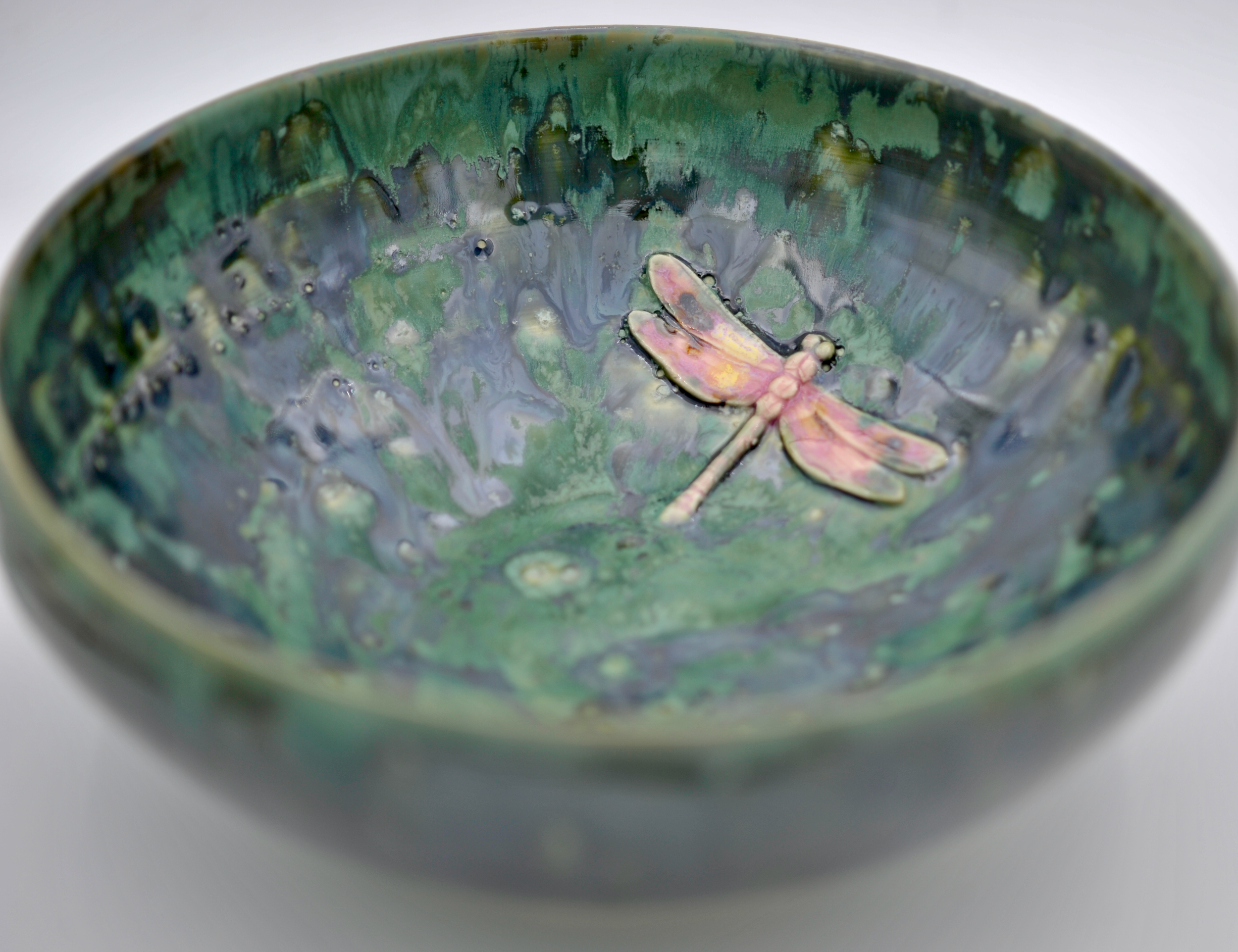 Ornamental Dragonfly Bowl / Fruit Bowl Extra Large