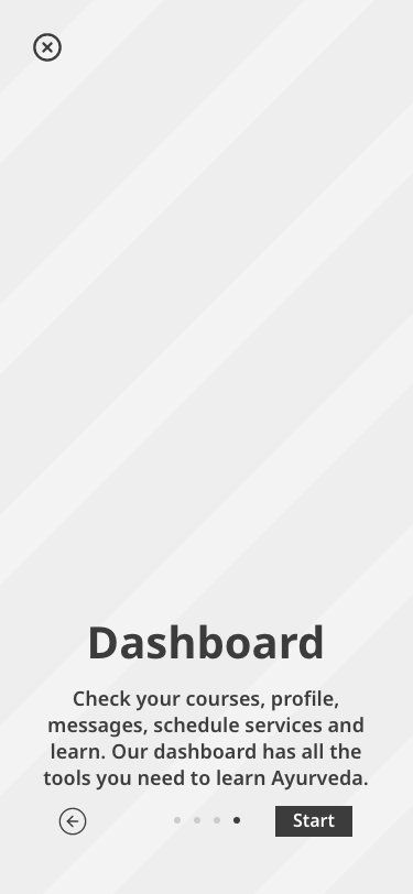 Dashboard Onboarding Screen
