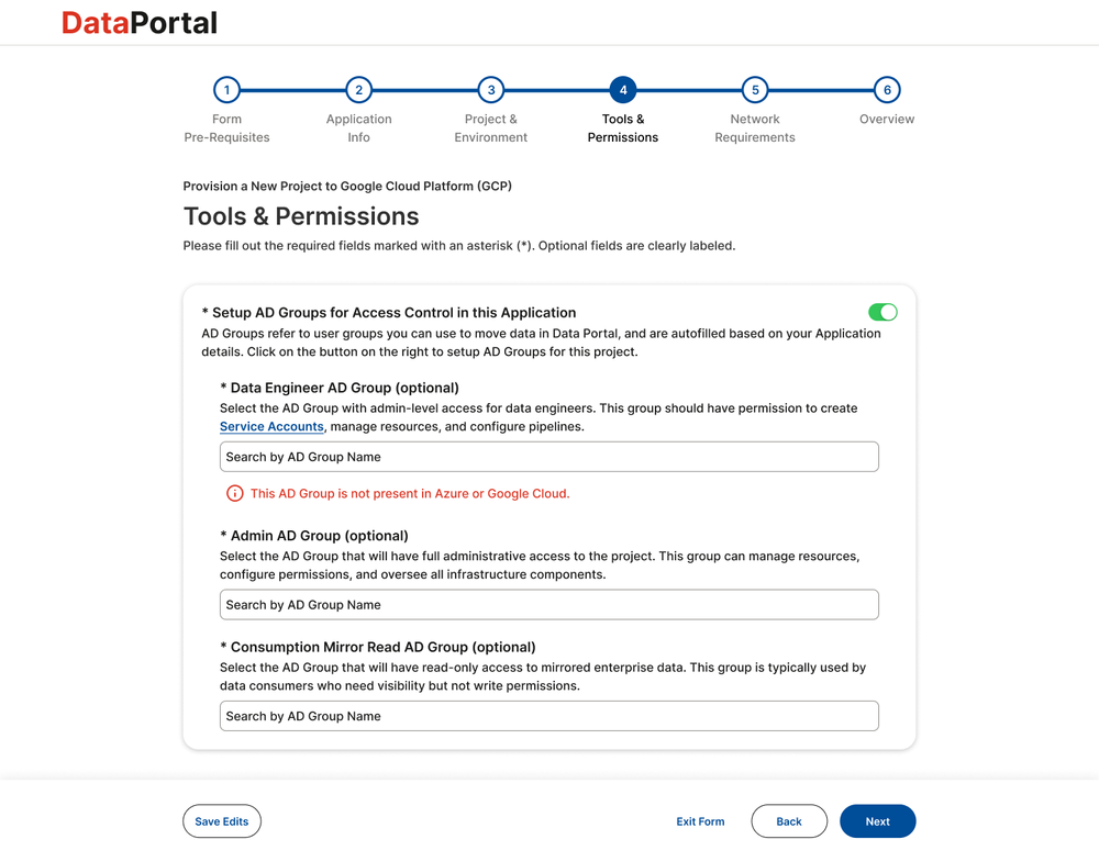High-fidelity mockup — Tools & Permissions: permission matrix with contextual documentation surfaced inline