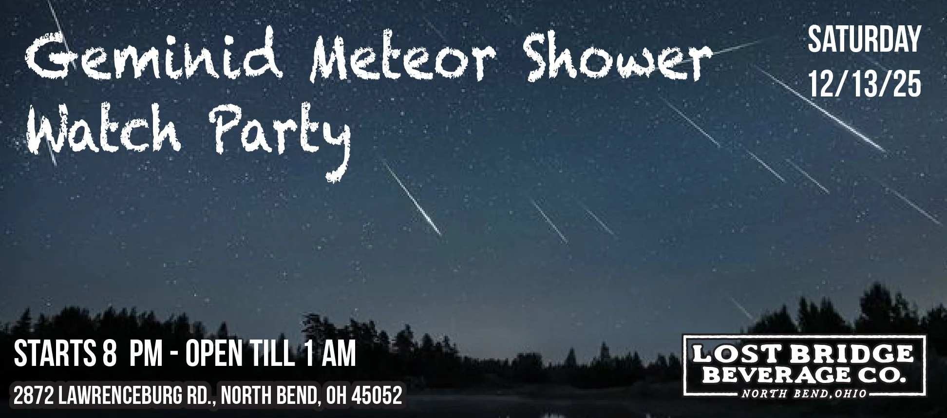 Saturday, December 13, 2025 8 PM