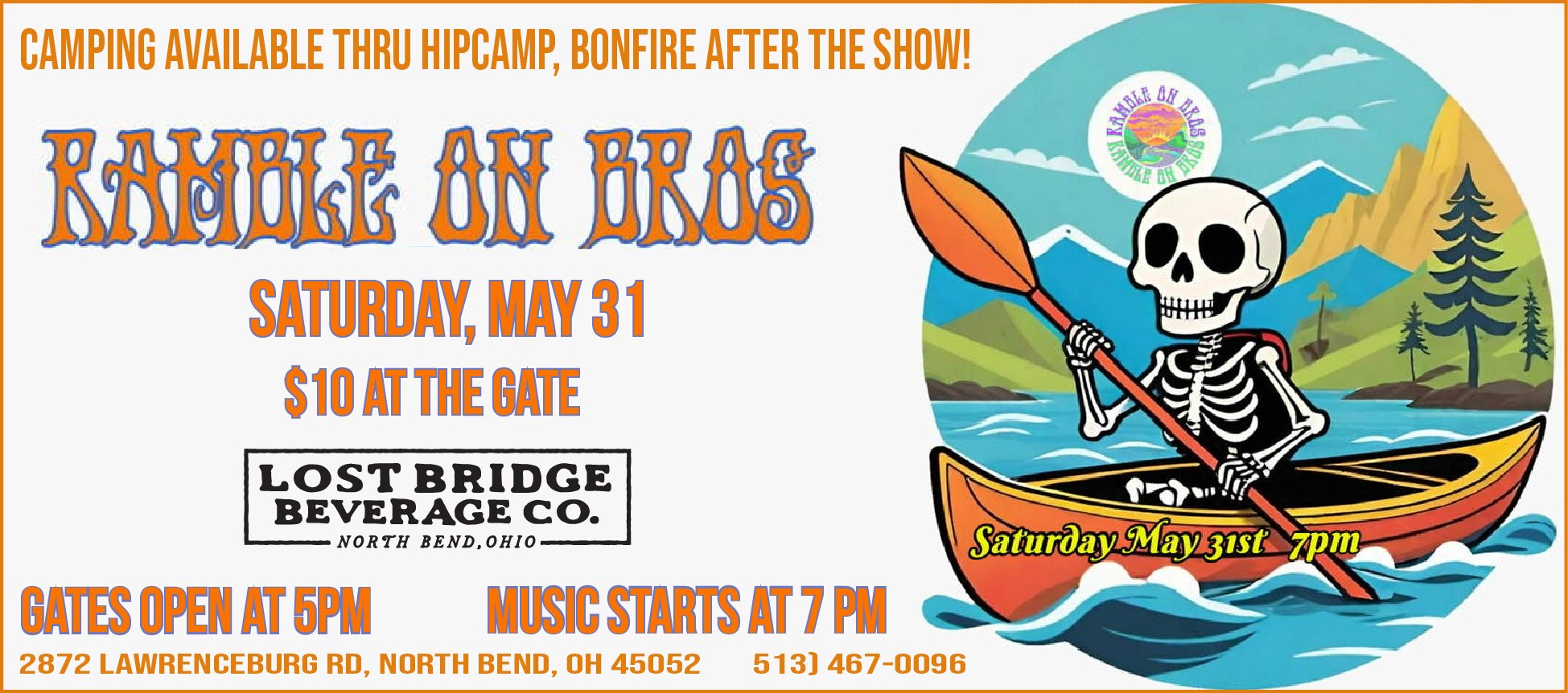 Saturday, May 31, 2025 starts at 7 PM