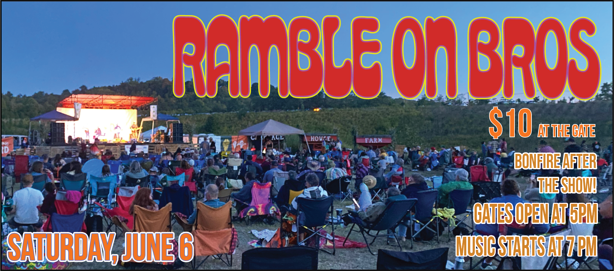 Saturday, March 14, 2026, Gates @ 5 PM, Music @ 7 PM