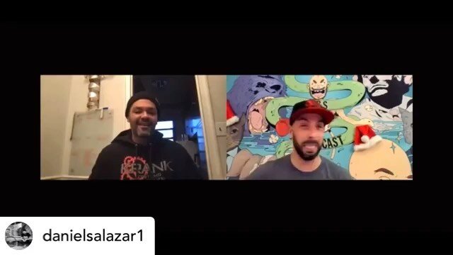 Zoomed and chopped it up with my boy @danielsalazar1 on the @dbspodcast we discuss  Dan getting hit by a taxi while being a bike messenger 🚕 🥴Traveling to Thailand to study Mui Thai boxing 🥊 🦵 opening up his own gym (Krank Gym) Brooklyn) and why 