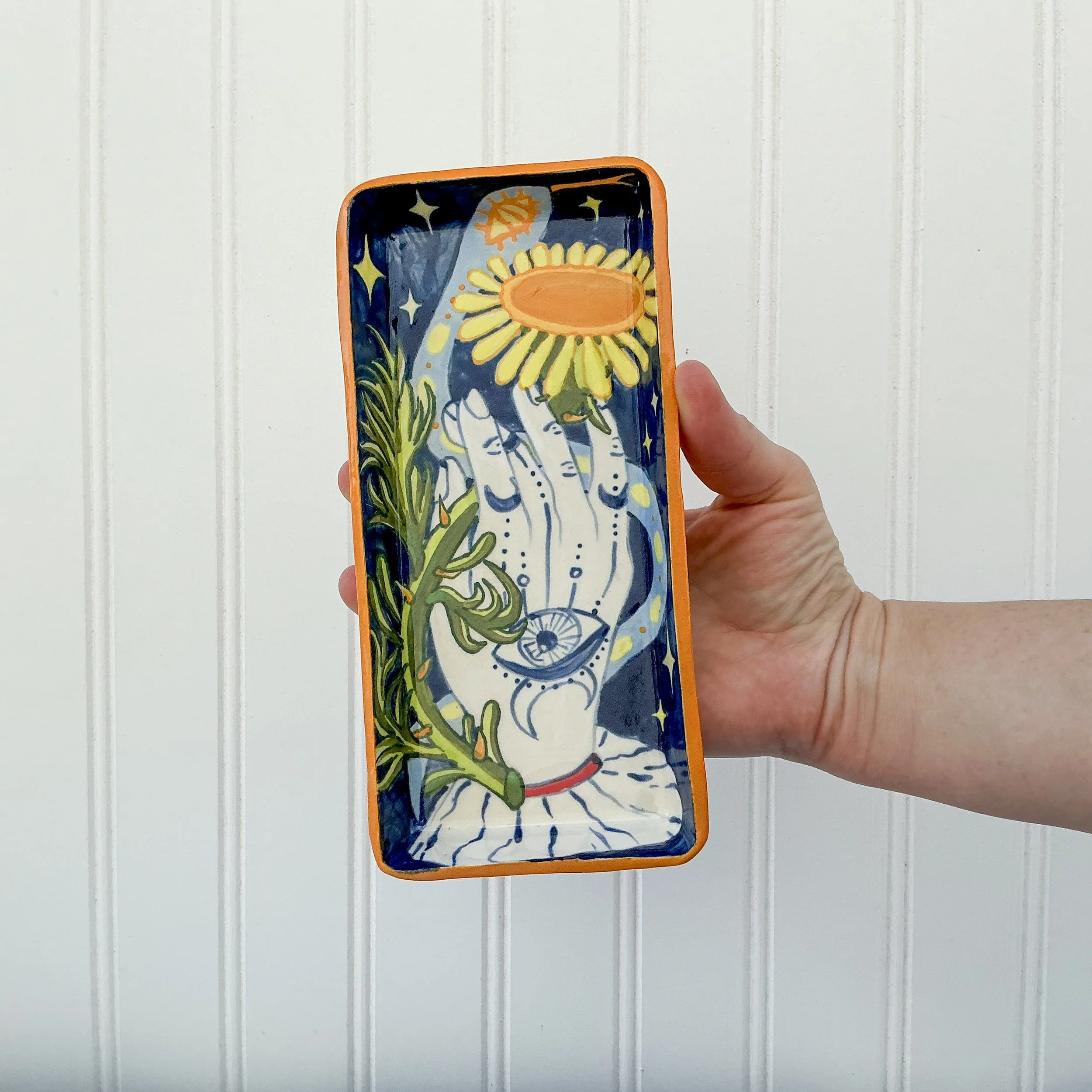 Tatted Hand Rectangle Dish