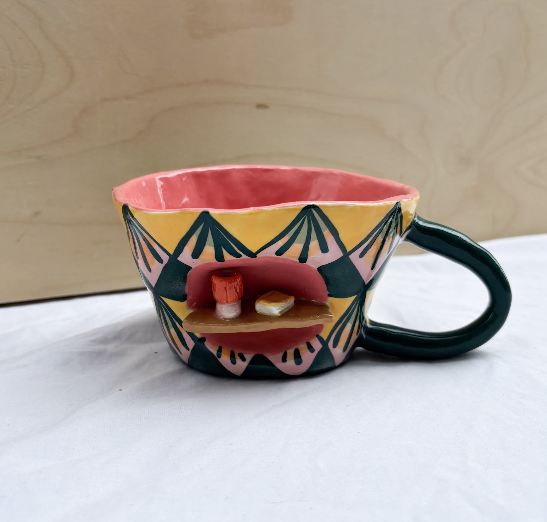 Bookshelf mug with Lamp